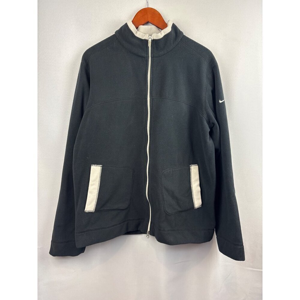 Women’s Nike XL Black Fleece Zip Up Jacket with Pockets